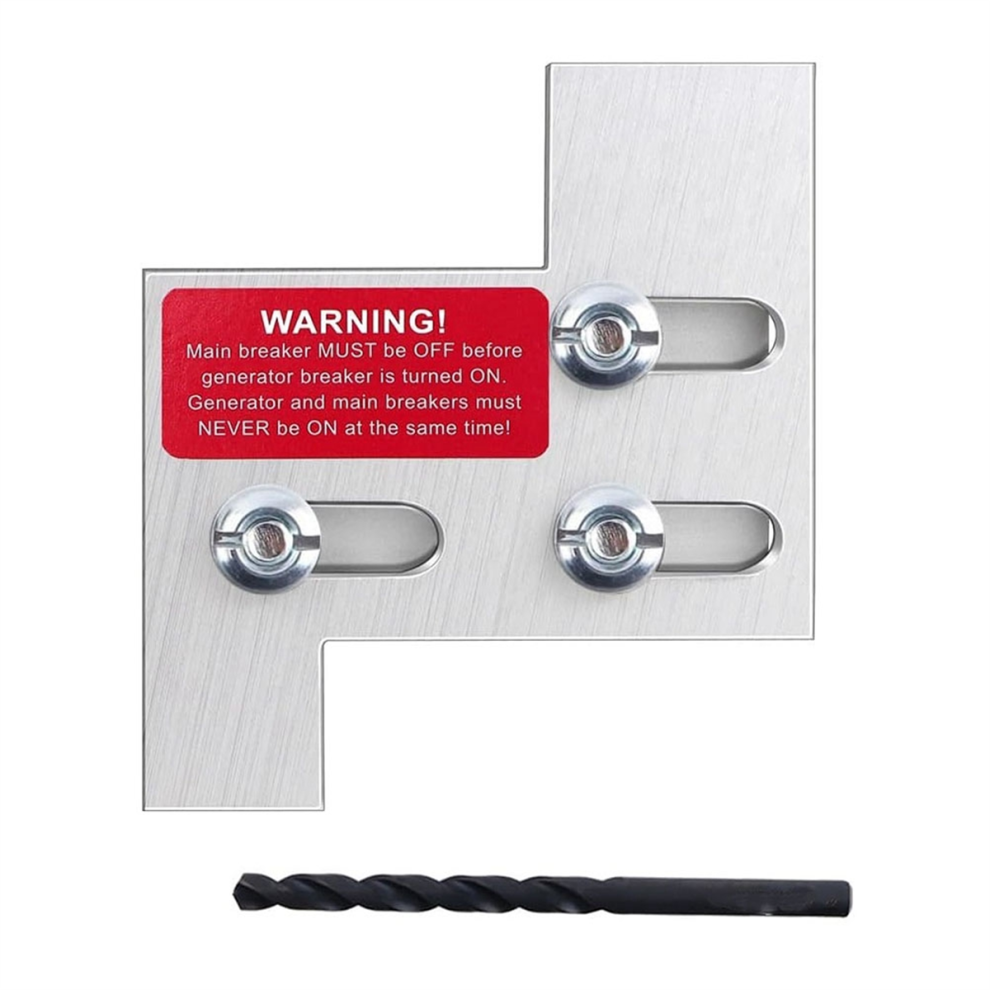 Kit Di Interblocco Del Generatore Per Pannelli Da 150 O 200 Ampere. Spaziatura B Da 1 1/4 Pollici