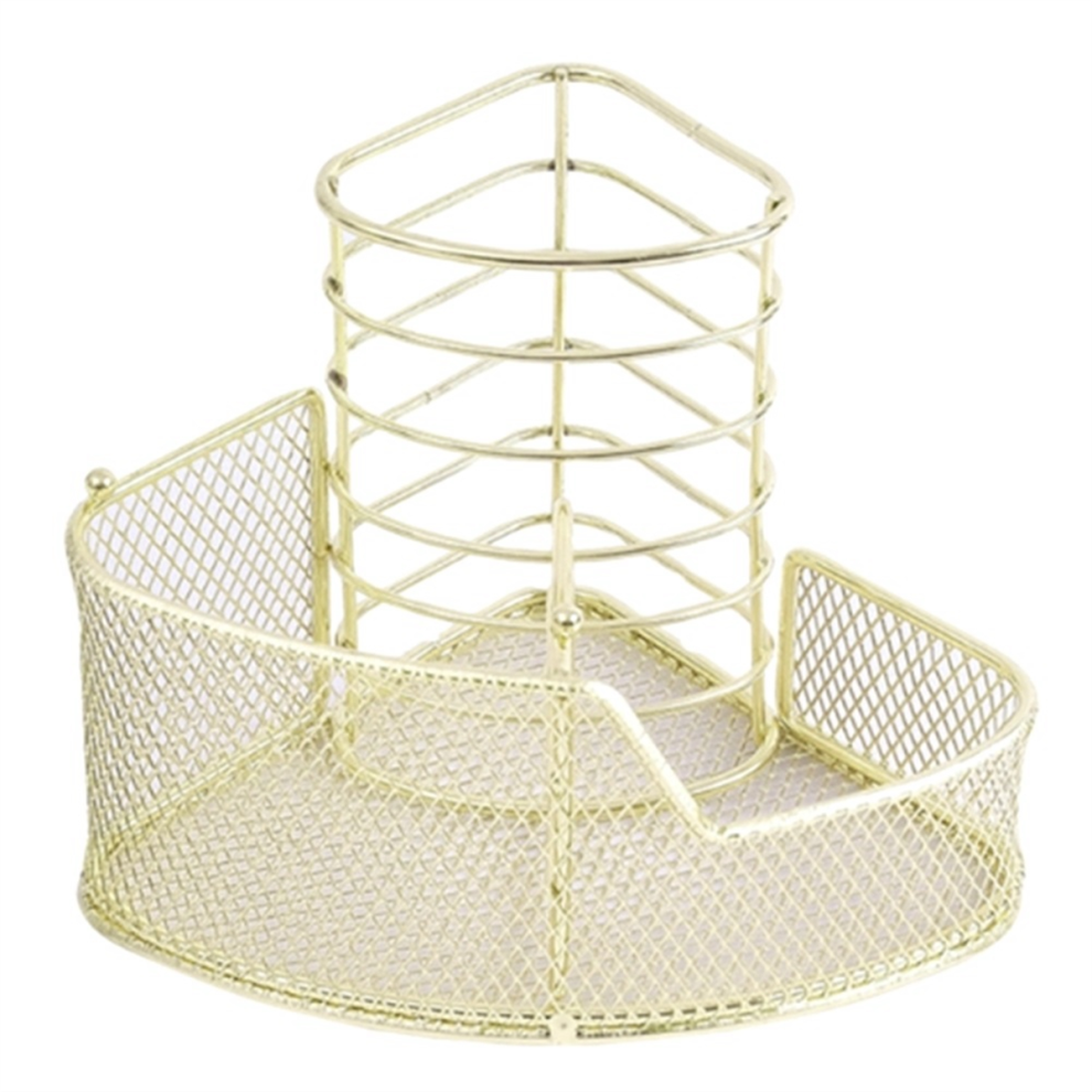Exquisite Mesh Pen Holder Triangle-Shaped Metal Stationery Storage 3 C-image-OPC-PJ8PFXV-NEW