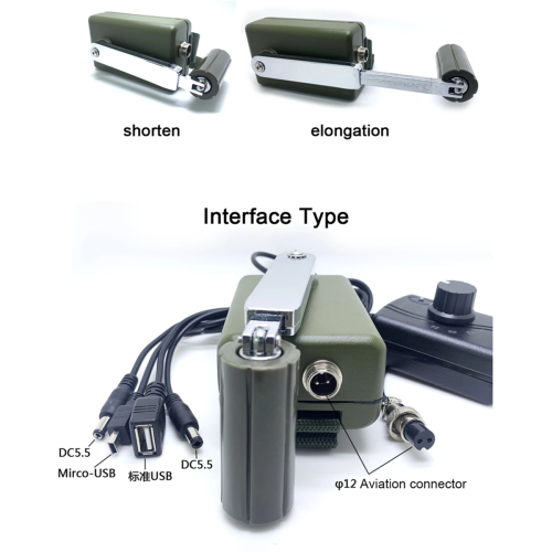Handkurbelgenerator Outdoor Professional Silent Notfall Handy 2