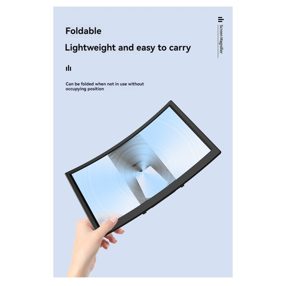 12 Inch Mobile Phone Screen Amplifier, Hd Video Magnifier Stand, Enlar 4853788200614