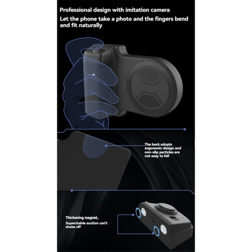Smartphone Camera Grip Universele Sluiter Selfie Stabilisator Verticale Ho 2