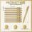 30 Pcs Gold Ballpoint Pens Bulk Retractable Black Ink Medium Point for 5