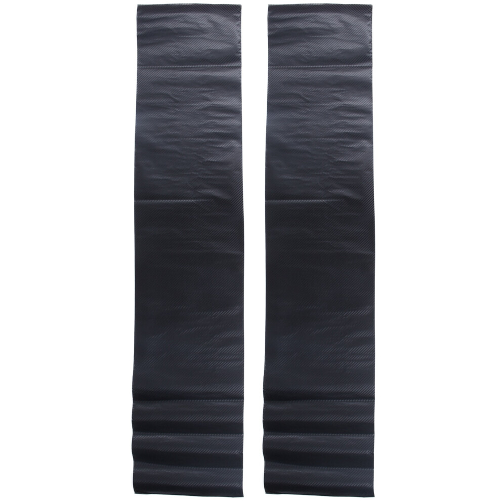 2X Diy 30X127 3D Carbon Fiber Decal Vinyl Film Wrap Roll Adhesive Car Black 4853788205060