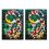 2X 5D Art Full Diamond Kits Κέντημα Διακοσμητικά Σπιτιού 1