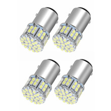 4Pcs 6000K Weiß 1157 50SMD Schwanz Bremse LED Lichter Birne BAY15D 12V
