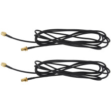 2X Cabo de extensão de antena WIFI RP-SMA Conector macho para fêmea Adaptador