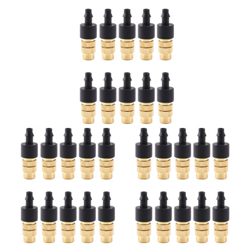 30 Pcs Adjustable Misting Nozzle for Gardening Sprinkle Brass Watering