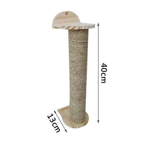 2X Wall-Mounted Cat Scratch Board Toy Sisal Climbing Frames Scratching 2