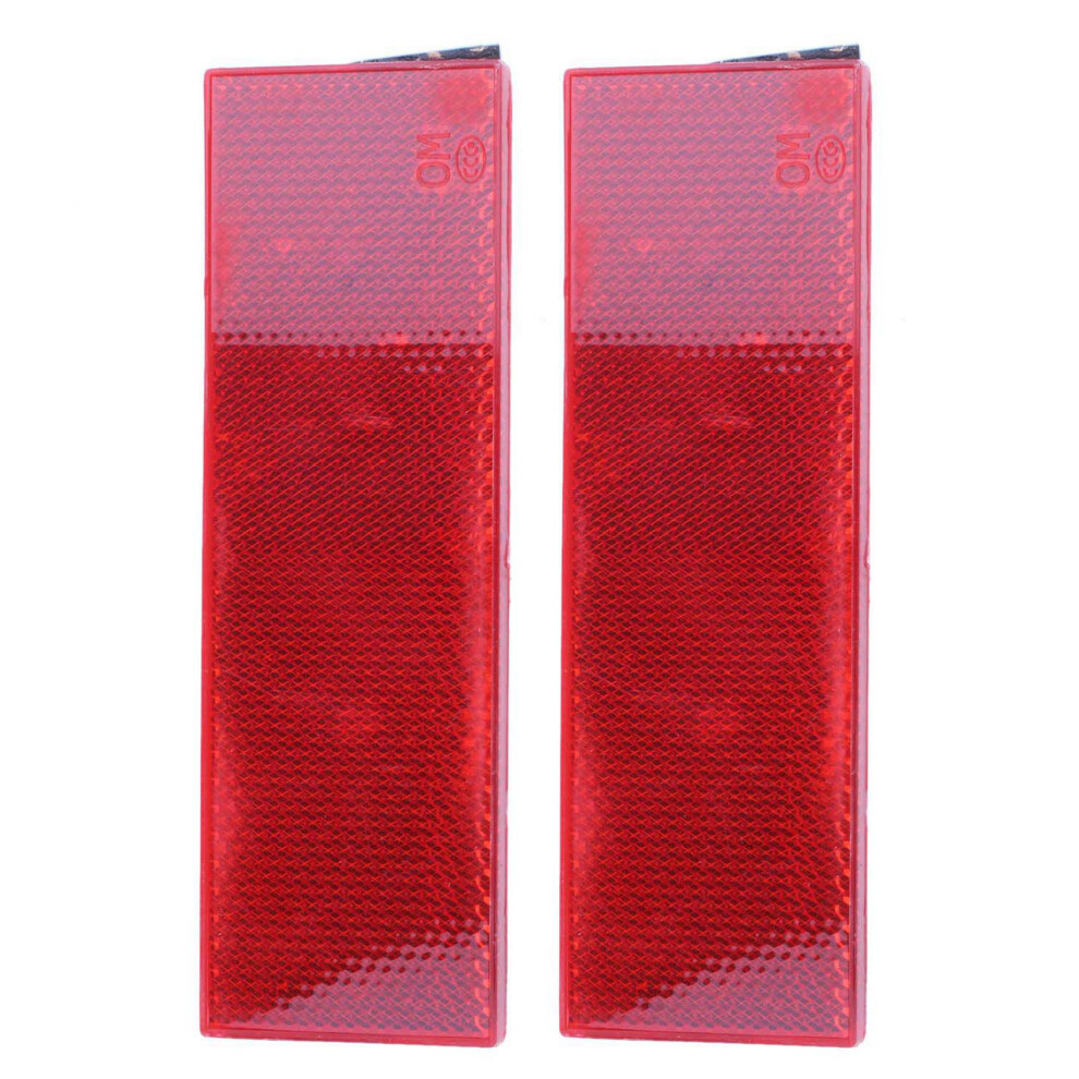 2X Warning Reflective Safety Plate/Tape Reflector Stickers For Car Tru 4854049537715