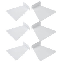 Estantería de pared de hierro moderna de 6 piezas para decoración del hogar flotante