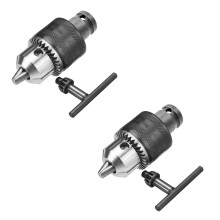 2pcs 1.5-10mm 1/16 Inch - 3/8 Capacity Key Drill Chuck Wrench Converte