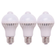 3X E27 LED-Glühbirne Licht Bewegungsmelder PIR Lampe Globe Lampe, 5W