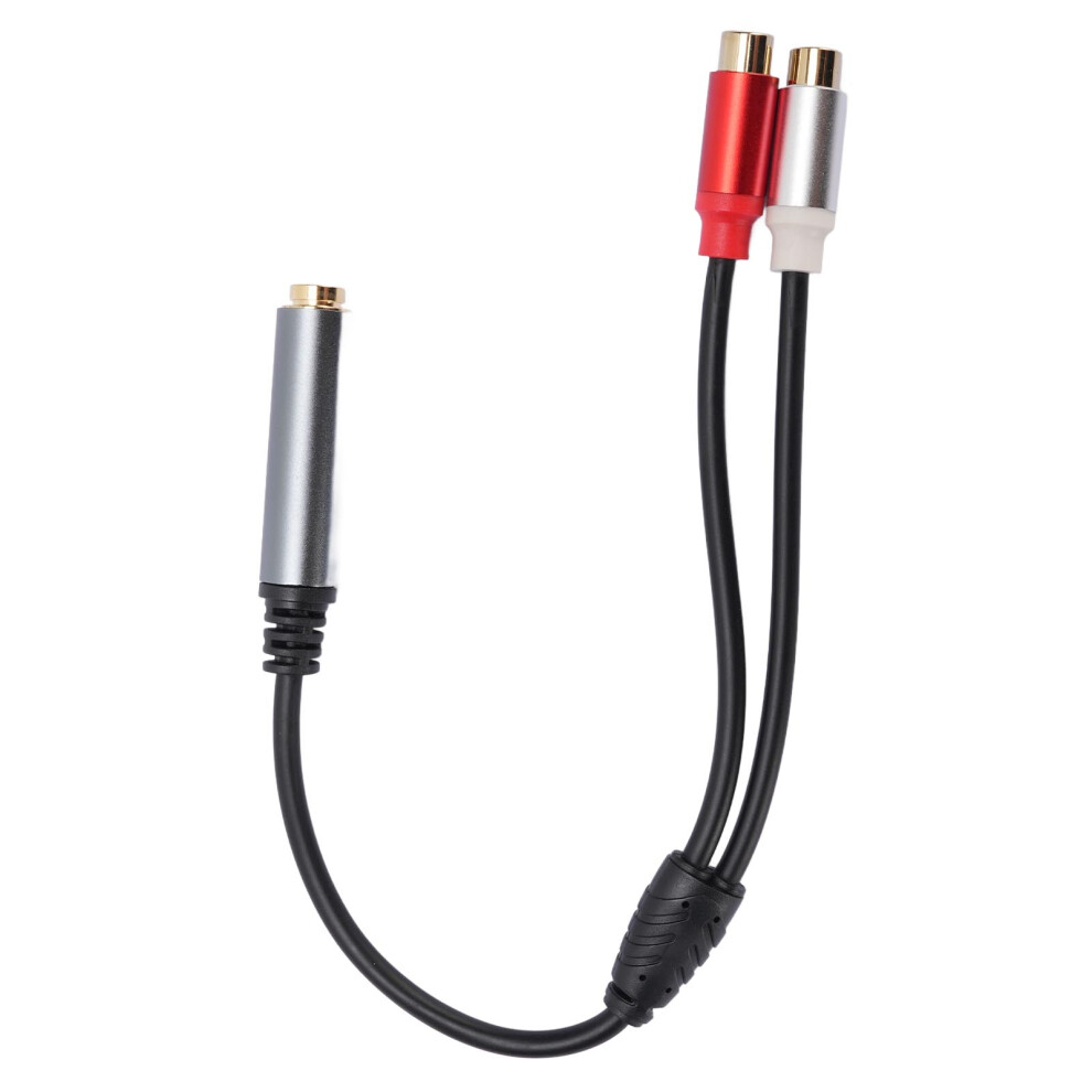 6.35Mm Splitter Cable 30Cm -Plated Metal Shell For Amplifier Mixer Speaker Gold 9311330708322
