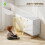 Homcom HOMCOM Sideboard Storage Cupboard with Metal Legs for Living Room, White 7
