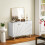 Homcom HOMCOM Sideboard Storage Cupboard with Metal Legs for Living Room, White 8