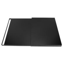 Carbon Steel Sliding Countertop Shelf for Microwave, 25KG Capacity, 36x47cm Black