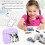 Portable Bluetooth Thermal Label Printer X6, 57x25mm, Violet 7