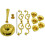5-Candle Metal Candelabra 10.6in (Gold) 4