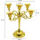 5-Candle Metal Candelabra 10.6in (Gold) 3