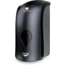 Manual Foam Soap Dispenser, 35oz (1000mL) Commercial Refillable Foaming Soap Dispenser-Dark Grey