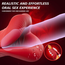 Mens Sex Toys Male Masturbator Penis Vibrator, 360° Silicone Bead Wrap