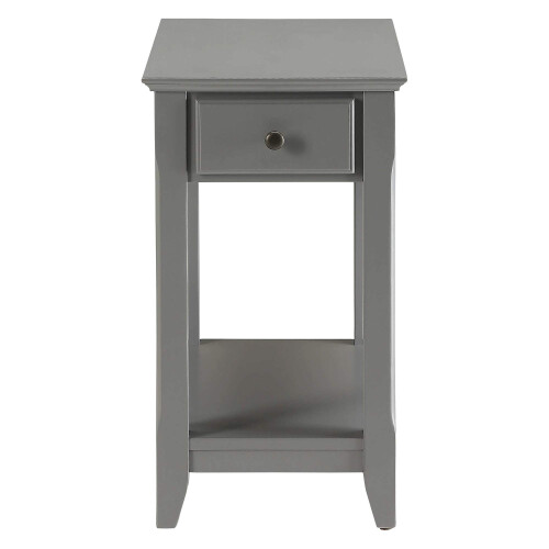Acme Benzara Side Table, Gray 1