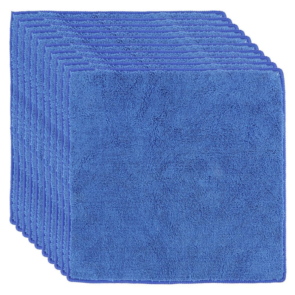 10pcs 30x30cm Blue Square Hand Towel Absorbent Towel For Home Bathroom Sports
