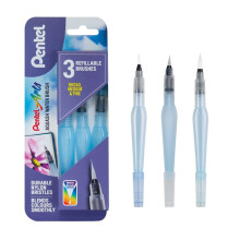 Pentel Water -Crush - Set di 3 pennelli