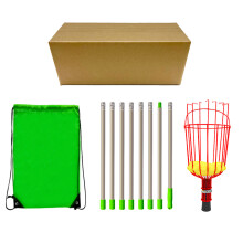 (1 set) Portable adjustable telescopic pole fruit picker - 3.2 meters