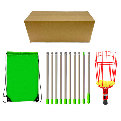 (1 set) Portable adjustable telescopic pole fruit picker - 4.0 meters
