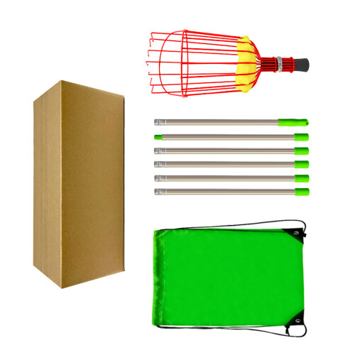 (1 set) Portable adjustable telescopic pole fruit picker - 2.4 meters