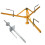 (1 set) Fence wire releaser 9