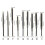 (1) Bearing Steel Triangular File - 5x125 Flat File Medium Teeth 9