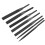 (1) Bearing Steel Triangular File - 5x125 Flat File Medium Teeth 8