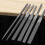 (1) Bearing Steel Triangular File - 5x125 Flat File Medium Teeth 4