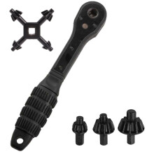 (One set) 2-in-1 drill chuck key wrench + 4-in-1 chuck key