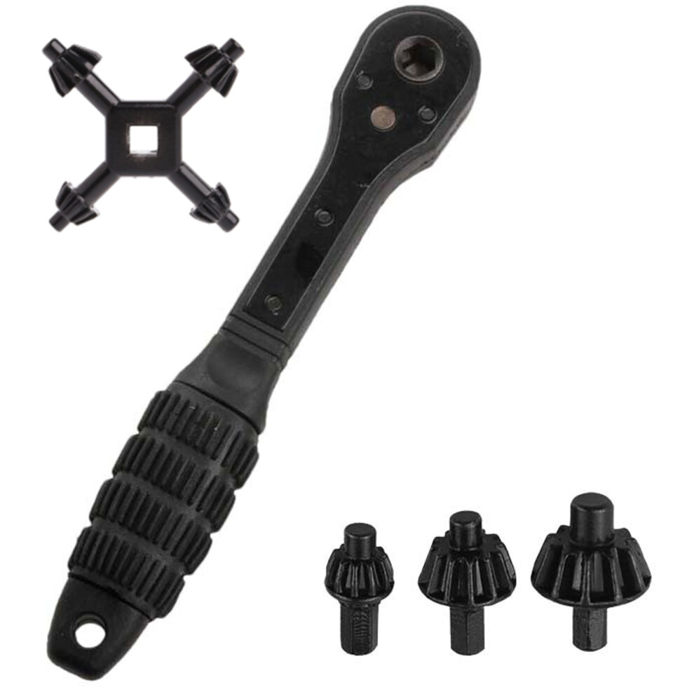 (One Set) 2-In-1 Drill Chuck Key Wrench + 4-In-1 Chuck Key 7754770400357