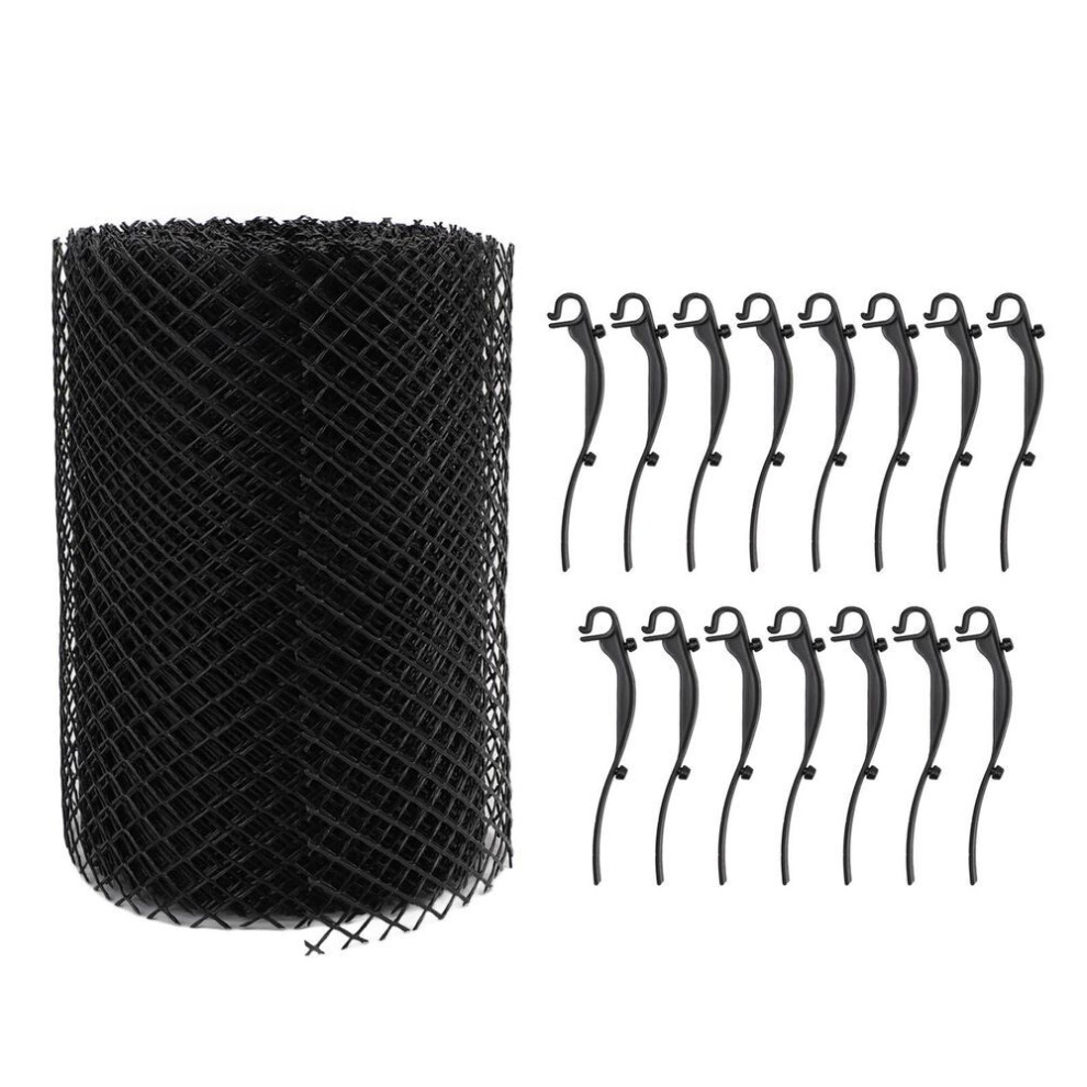 Plastic Gutter Guard Mesh Roll Prevents Clogging Water Pipe Leaf Filter Gutter Guard Netting For