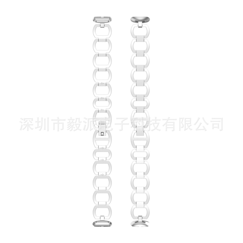 ( (Metal Bracelet)) Sports Strap Metal Strap Replacement Wristband For Fitbit-Luxe Smartwatch - Jxlgv Silver 6935158947652