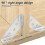(30Pcs) 1-50pcs Triangle Bracket Furniture Support Thickened Stainless Steel Universal Connector Angle Corner Brackets 5