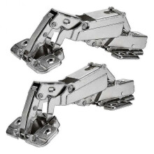 2pcs 175 Degree Hinges Frameless Cabinet Doors Hinges Concealed Hydraulically Adjustable Mounting