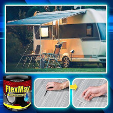 (30cm, Black) Waterproof Rv Awning Tape Powerful Waterproof Tape Water Pipe Leak Repair Tape Pipe Repair Leak Stop