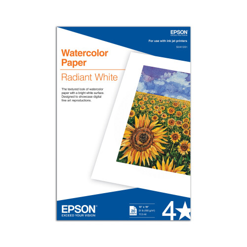 Epson EPSS041351 - Aquarel stralend wit inkjetpapier