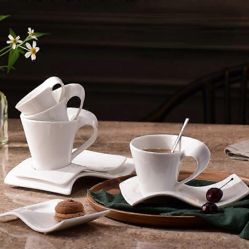 (B200cc) European Coffee Cup Ceramic Cappuccino Milk Tea Cup 2