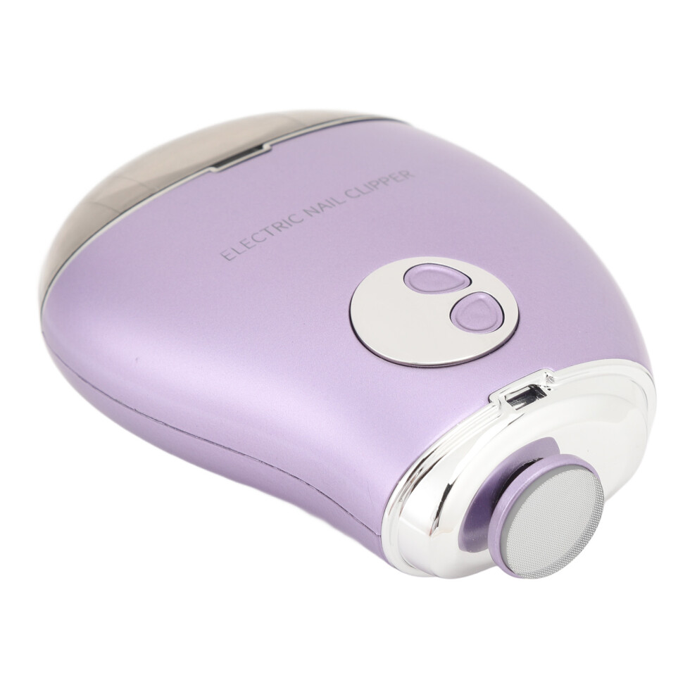Electric Nail Clipper 3-Speed Level 500mAh Battery Fingernail Trimmer Purple