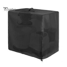 (L, black) Pool Sand Filter Pump Cover Adjustable Waterproof Oxford Cloth Outdoor Above Ground Swimming Pool Pump Protector Sleeve Guard