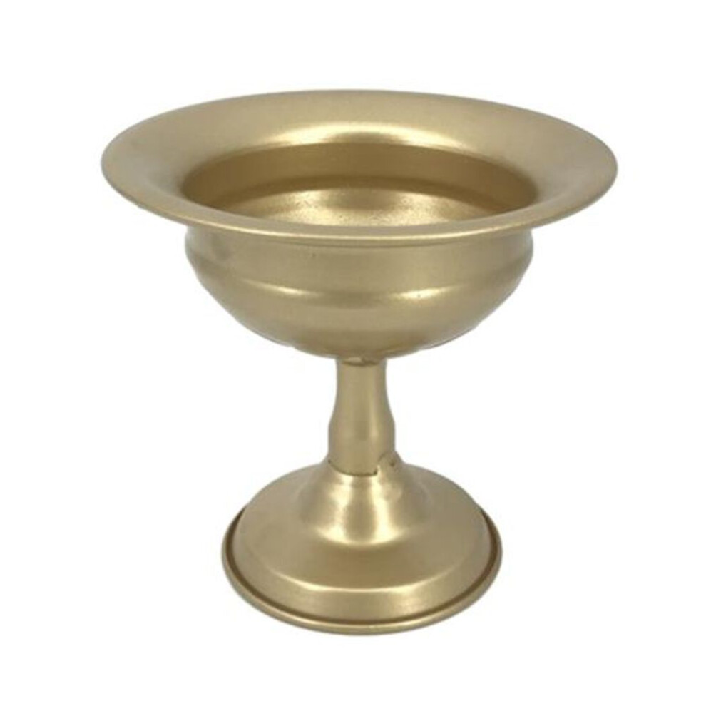 (D) Golden Metal Vase Polished Vintage Vase Dining Table Flowers Holder For Flower