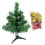 (A, multicolor) Mini Artificial Christmas Tree with LED Lights Vibrant Color Realistic Looking Reusable Easy Assembly Small Xmas Tree Desktop Decor 4