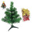 (A, multicolor) Mini Artificial Christmas Tree with LED Lights Vibrant Color Realistic Looking Reusable Easy Assembly Small Xmas Tree Desktop Decor 1