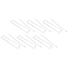 6 piezas de brochetas de acero inoxidable con alas de sujeción